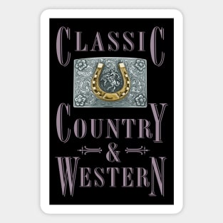 Golden Horseshoe - Classic Country and Western Belt Buckles Magnet